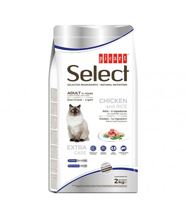 Picart Select Light Sterilised Pollo y Arroz 2kg - Control de Peso
